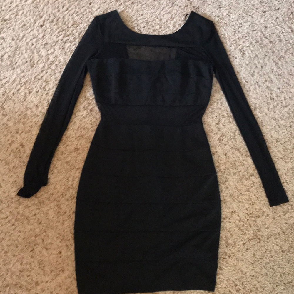 Ark & Co Black Dress with sheer lining detail
